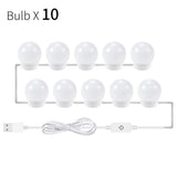 Adjustable 10 Bulbs Vanity Mirror