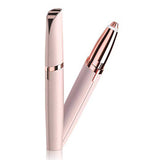 Mini Electric Eyebrow Trimmer, Lipstick Brows Pen Hair Remover, Painless Eyebrow Razor Epilator with LED Light