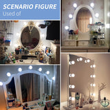 Adjustable 10 Bulbs Vanity Mirror