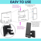 Adjustable Computer Screen Side Phone Holder