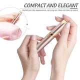 Mini Electric Eyebrow Trimmer, Lipstick Brows Pen Hair Remover, Painless Eyebrow Razor Epilator with LED Light