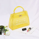 Clear and Candy Colored Transparent PVC Shoulder Bags