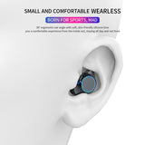 Wireless Bluetooth Earbuds With LED Display