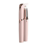 Mini Electric Eyebrow Trimmer, Lipstick Brows Pen Hair Remover, Painless Eyebrow Razor Epilator with LED Light