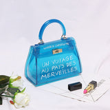 Clear and Candy Colored Transparent PVC Shoulder Bags