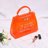 Clear and Candy Colored Transparent PVC Shoulder Bags