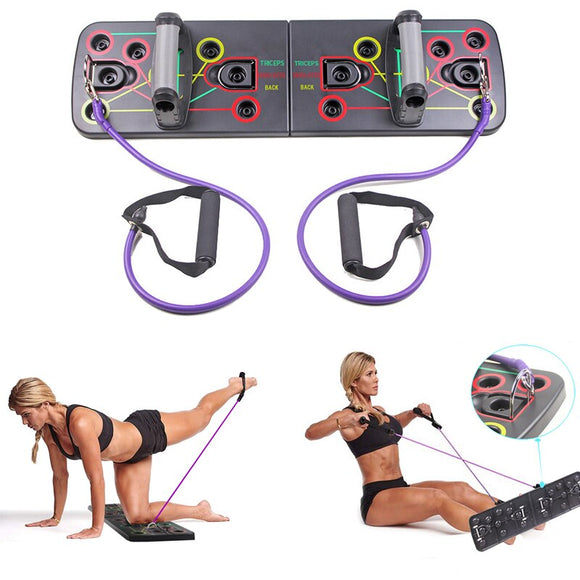 9 in 1 Push Up Board with Multifunction Body Building Fitness Exercise Tools