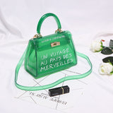 Clear and Candy Colored Transparent PVC Shoulder Bags