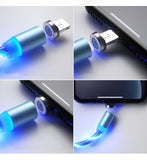 Magnetic Luminous Lighting USB Charging Mobile Phone Cable