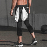 3/4 Athletic Shorts 2-in-1