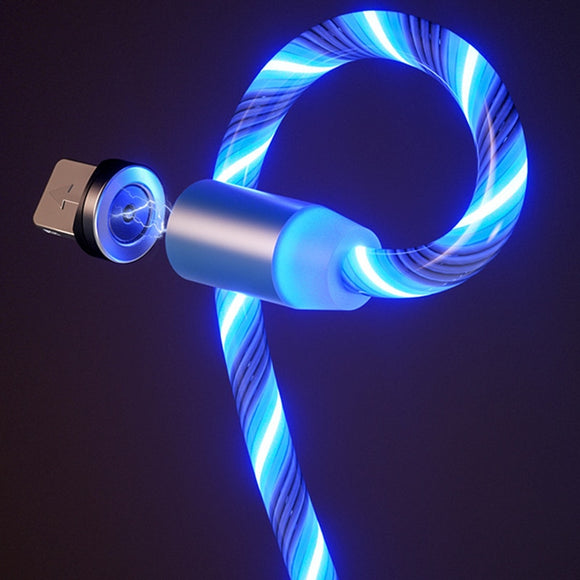 Magnetic Luminous Lighting USB Charging Mobile Phone Cable