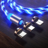 Magnetic Luminous Lighting USB Charging Mobile Phone Cable