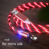 Magnetic Luminous Lighting USB Charging Mobile Phone Cable